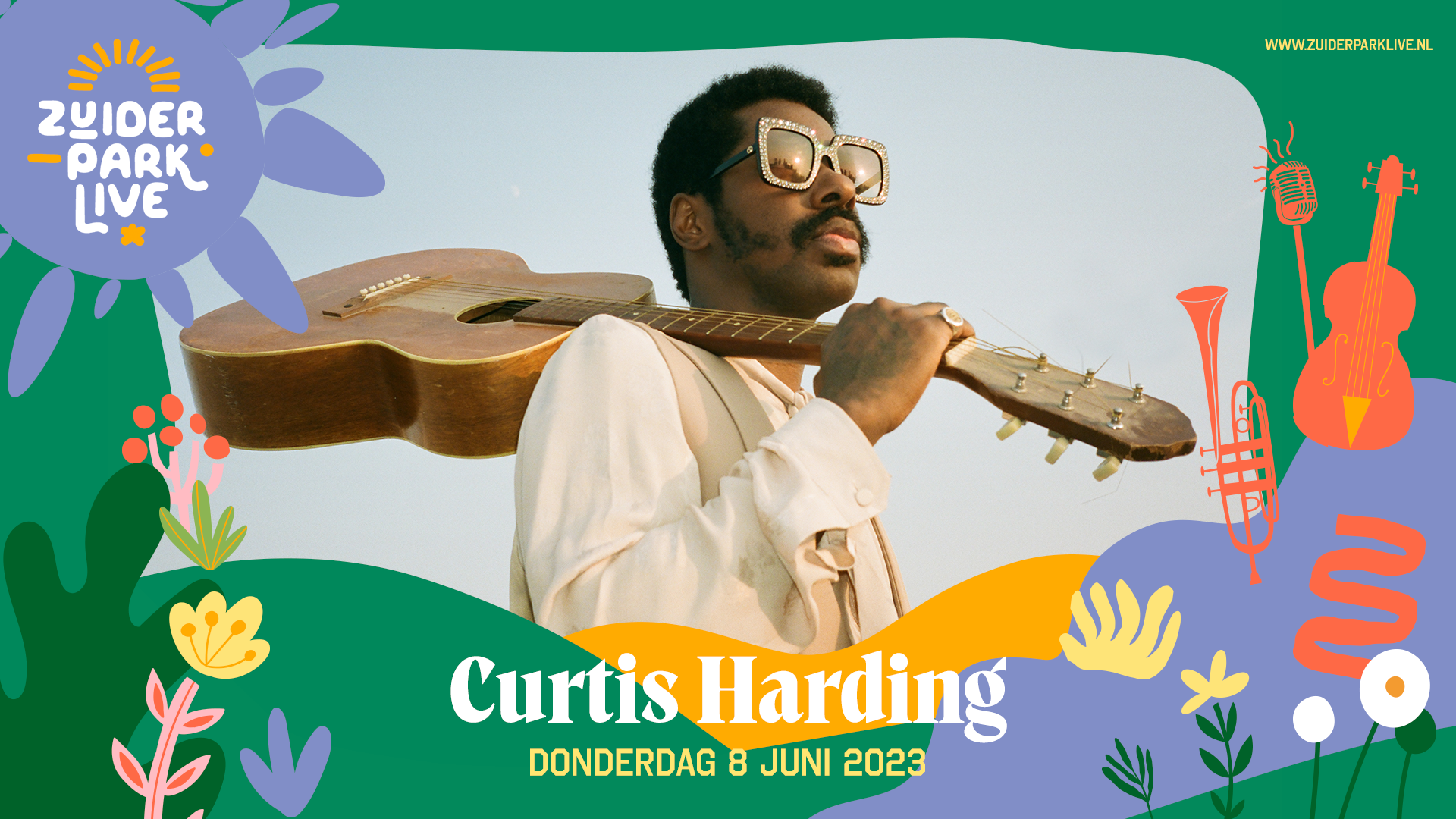 Curtis Harding speelt in Zuiderpark Live